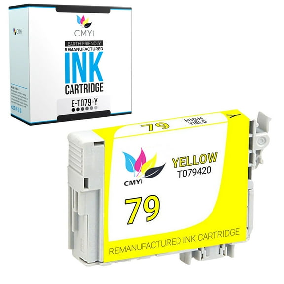 CMYi 79 Yellow 1-Pack Ink Cartridge compatible for Epson 79 - Artisan 1430, Stylus Photo 1400, 1500W (1 Yellow)
