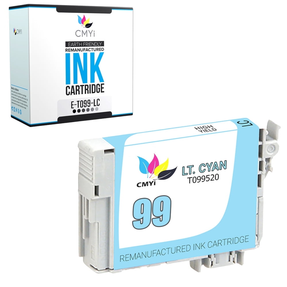 CMYi 99 Light Cyan 1-Pack Ink Cartridge compatible for Epson 99 - Artisan 700, 710, 725, 730, 800, 810, 835, and 837 (1 Light Cyan)