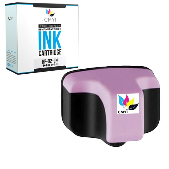 CMYi 02 Light Magenta 1-Pack Ink Cartridge compatible for HP 02 - PhotoSmart  C6270, C6275, C6280, C6283, C6285, C6286, C6288, C7100, C7150, C7180, C7200, C7250, C7275, C7280, C7283 (1 Light Magenta)