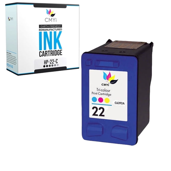 CMYi 22 Tri-color 1-Pack Ink Cartridge compatible for HP 22 - PSC 1400, 1401, 1402, 1403, 1406, 1408, 1410, 1410v, 1410xi, 1415, 1417, OfficeJet 4310, 4315, 4315v, 4315xi, 4350, 5600 (1 Tri-color)