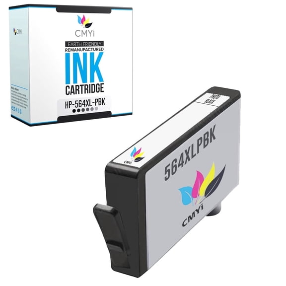CMYi 564XLPhoto Black 1-Pack Ink Cartridge compatible for HP 564XL - PhotoSmart 5510, 5511, 5512, 5514, 5515, 5520, 5522, 5524, 5525, 6512, 6515, 6520, 7510, 7515, 7520, 7525, B010 (1 Photo Black)