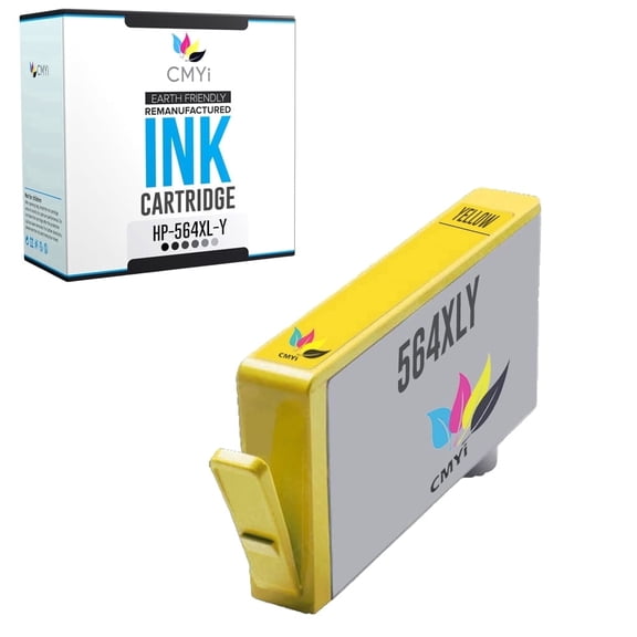 CMYi 564XL Yellow Ink Cartridge Compatible for HP 564XL DeskJet OfficeJet PhotoSmart Series Printers (1-Pack)