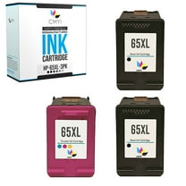 CMYi Black/Color Inkjet Printer Ink Cartridges Replacement Compatible with HP 65XL, 3 Pack