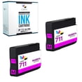 thumbnail image 1 of CMYi 711 Magenta 2-Pack Ink Cartridges compatible for HP711 - DesignJet T100, T120, T125, T130, T520, T525, T530 (2 Magenta), 1 of 8