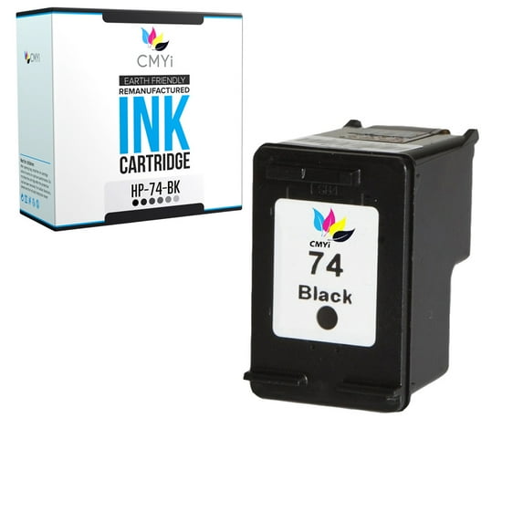 CMYi 74 Black 1-Pack Ink Cartridge compatible for HP 74 - PhotoSmart C4200, C4205, C4210, C4225, C4235, C4240, C4250, C4270, C4272, C4273, C4275, C4280, C4283, C4285, C4288, C4293, C4294 (1 Black)