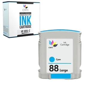 CMYi 88XL Cyan 1-Pack Ink Cartridge compatible for HP88XL - OfficeJet Pro L7000, L7380, L7480, L7500, L7550, L7555, L7580, L7590, L7600, L7650, L7680, L7681, L7700, L7710, L7750, L7780 (1 Cyan)
