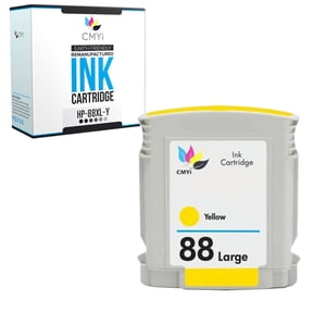 CMYi 88XL Yellow 1-Pack Ink Cartridge compatible for HP88XL - OfficeJet Pro K5300, K5400, K5400dn, K5400dtn, K5400tn, K550, K550dtn, K550dtwn, K8600, K8600dtn, L7000, L7380, L7400 (1 Yellow)