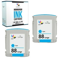CMYi 88XL Cyan 2-Pack Ink Cartridges compatible for HP 88XL - OfficeJet Pro L7000, L7380, L7400, L7480, L7500, L7550, L7555, L7580, L7590, L7600, L7650, L7680, L7681, L7700, L7750, L7780 (2 Cyan)