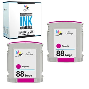 CMYi 88XL Magenta 2-Pack Ink Cartridges compatible for HP 88XL - OfficeJet Pro K5300, K5400, K5400dn, K5400dtn, K5400tn, K5456z, K550dtwn, L7380, L7400, L7500, L7550, L7555, L7580, L7590 (2 Magenta)