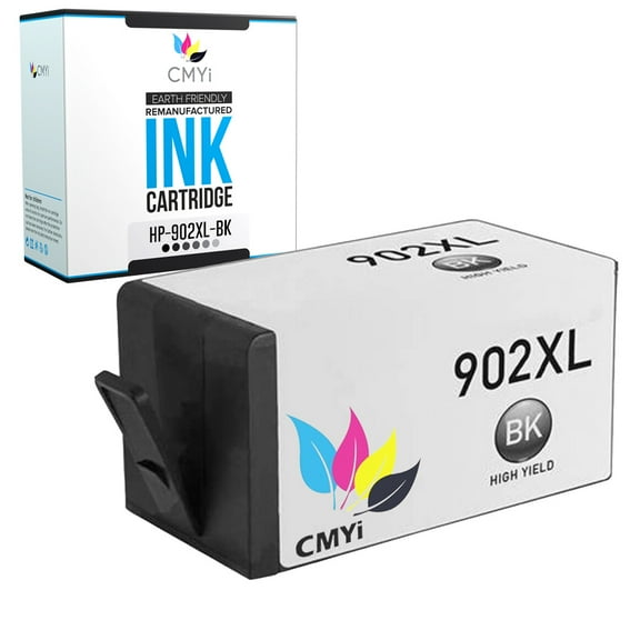 CMYi 902XL Black 1-Pack Ink Cartridge compatible for HP 902XL - OfficeJet 6950, 6951, 6954, 6958, 6962, 6975, 6979, Pro 6958, Pro 6960, Pro 6961, Pro 6963, Pro 6964, Pro 6965, Pro 6966 (1 Black)