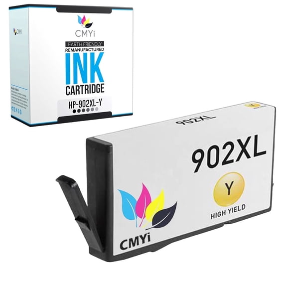 CMYi 902XL Yellow 1-Pack Ink Cartridge Compatible for HP 902XL - OfficeJet 6950, 6951, 6954, 6958, 6962, 6975, 6979, Pro 6958, 6960, 6961, 6963, 6968, 6970, 6974, 6975, 6976, 6978, 6979 (1 Yellow)