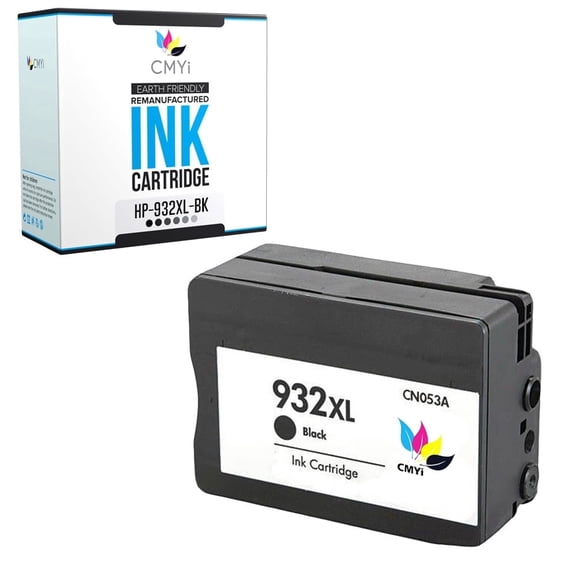 CMYi 932XL Black 1-Pack Ink Cartridge compatible for HP 932XL - OfficeJet 6100 - H611a, 6600 - H711a, 6600 - H711g, 6700 - H711n, 7110 - H812a, 7510, 7510A, 7610, 7612, and 7620 (1 Black)