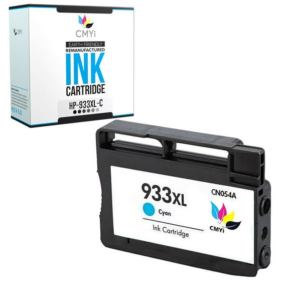 CMYi 933XL Cyan 1-Pack Ink Cartridge compatible for HP 933XL - OfficeJet 6100 - H611a, 6600 - H711a, 6600 - H711g, 6700 - H711n, 7110 - H812a, 7510, 7510A, 7610, 7612, 7620 (1 Cyan)