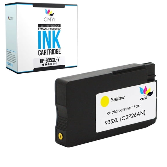 CMYi 935XL Yellow 1-Pack Ink Cartridge compatible for HP935XL - OfficeJet 6812, 6815, 6820, 6825, Pro 6220, Pro 6230, Pro 6830, Pro 6830c, and Pro 6835 (1 Yellow)