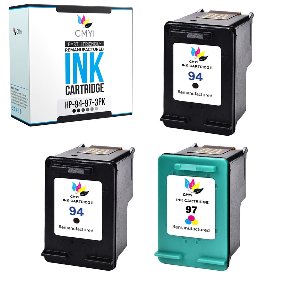 CMYi 94 and 97 Combo Pack of 3 Ink Cartridges compatible for HP 94 97 ...