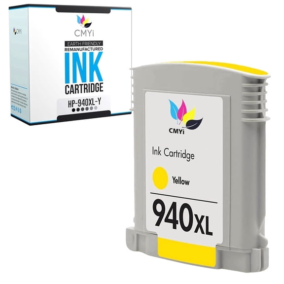 CMYi 940XL Yellow 1-Pack Ink Cartridge Compatible for HP 940XL - OfficeJet Pro 8000 - A809a, A811a, A809n, 8500 - A909a, A909n, A909g, A910a, A910g, 8500A Premium - A910n (1 Yellow)