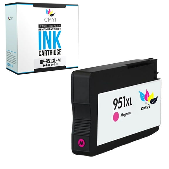 CMYi 951XL Magenta 1-Pack Ink Cartridge compatible for HP 951XL - OfficeJet Pro 251dw, 276dw MFP, 8100 - N811a, 8600, 8600 Plus, 8600 Premium, 8610, 8615, 8616, 8620, 8625, 8630, 8640 (1 Magenta)
