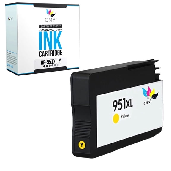 CMYi 951XL Yellow 1-Pack Ink Cartridge Compatible for HP 951XL - OfficeJet Pro 251dw, 276dw MFP, 8100 - N811a, 8600, 8600 Plus, 8600 Premium, 8610, 8615, 8616, 8620, 8625, 8630, 8640, 8660 (1 Yellow)