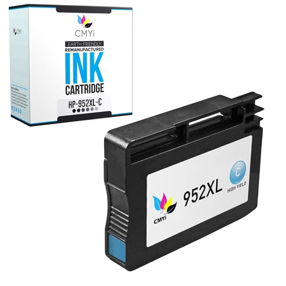 CMYi 952XL Cyan 1-Pack Ink Cartridge Compatible for HP 952 - OfficeJet 7740, 8702, 8715, Pro 8724, 8725, 8726, 8727, 8728, 8730, 8732M, 8734, 8735, 8736, 8740, 8743, 8744, 8745, 8746, 8747 (1 Cyan)