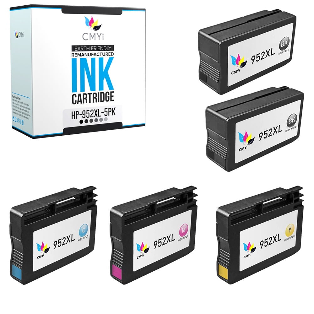 CMYi 952XL Combo Pack of 5 Ink Cartridges compatible for HP 952XL ...
