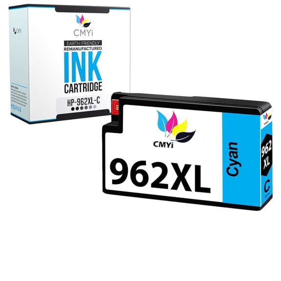 CMYi 962XL Inkjet Printer Ink Cartridges Compatible for HP OfficeJet Series, Cyan, 1 Pack