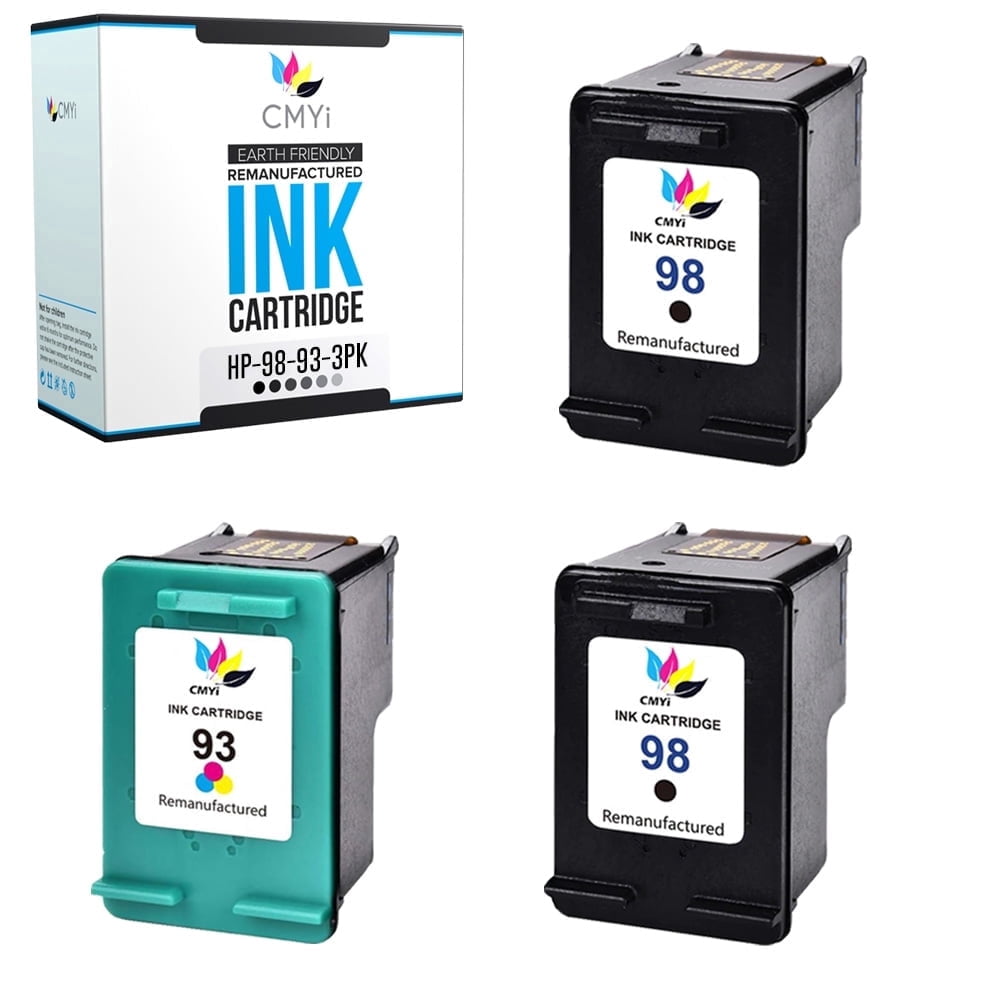 CMYi 98 93 Ink Cartridge Replacement, DeskJet D4145 D4168, PhotoSmart ...