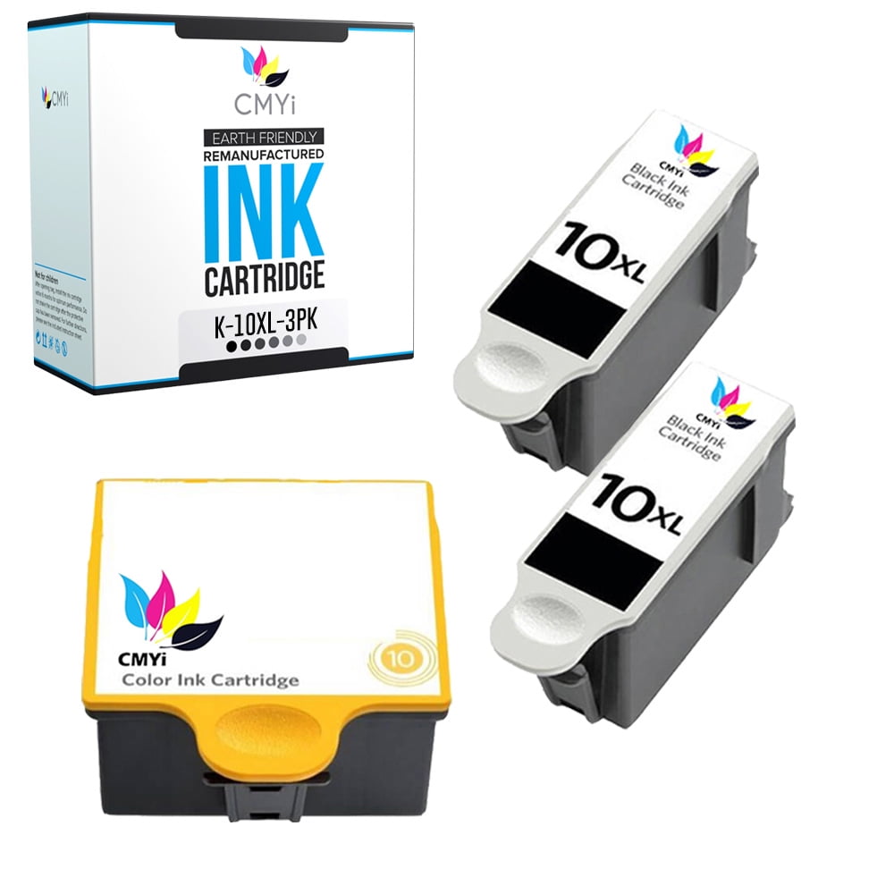Kodak 10 Black Ink Cartridge (1215581) | 2 Pack | 1ink.com