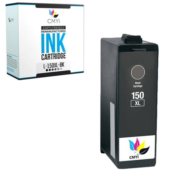 CMYi 150XL Black 1-Pack Ink Cartridge compatible for Lexmark 150XL - Pro715, Pro915, S310, S315, S415, S515 (1 Black)