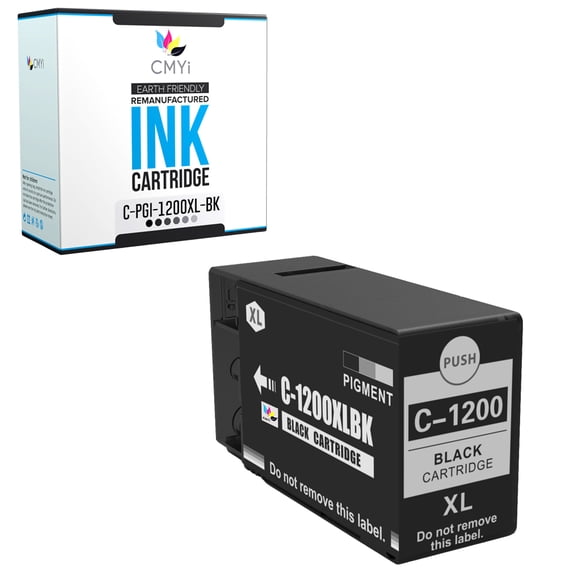 CMYi PGI-1200XL Black 1-Pack Ink Cartridge Compatible for Canon MAXIFY MB2020 MB2120 MB2320 MB2720 (1 Black)