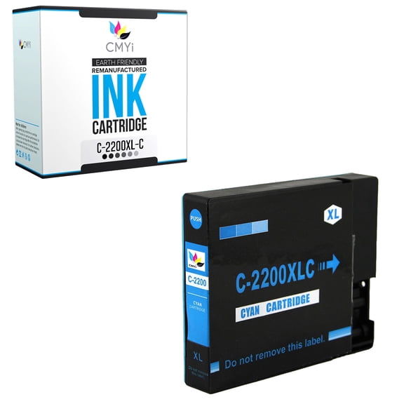 CMYi PGI-2200XL Cyan 1-Pack Ink Cartridge Compatible for Canon MAXIFY iB4020 iB4120 MB5020 MB5120 MB5320 MB5420 (1 Cyan)
