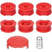 CMZST080 CMZST0803 8pcs String Trimmer Line0.08",20Ft with Cap Head,Weed Eater Wacker Replacement String Line,Compatible with Craftsman CMCST910 Series, CMCST910M1 CMCST910B