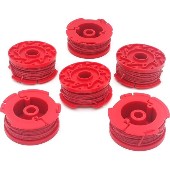 CMZST080 CMZST0803 Weed Eater String Trimmer Line 0.080" 20Ft 6-Pack,Compatible with CMCST910 Series Craftsman Weed Wacker String Trimmer Spool Replacement Twist Line