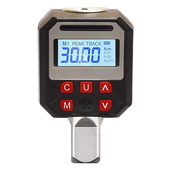 CMrtew 1/2" Digital Torque Adapter, Digital Torque Wrench Converter with ±1% Accuracy, Preset Value, Data Storage, Buzzer & LED Indicators
