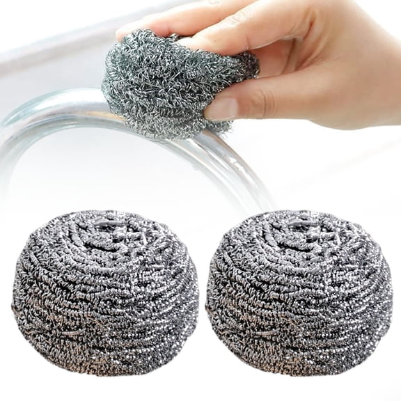 CMrtew 12 Pack Steel Wool Scrubber Pads, Stainless Steel Scrubber, Scrubbing Scouring Pad, Steel Wool Scrubbers for Pots and Pans, Stoves,Broiler Racks,Grills and More