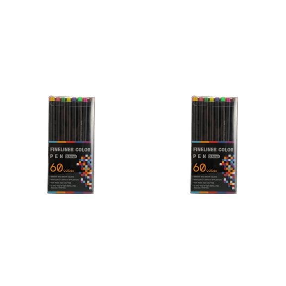 CMrtew 120pcs Fineliner Drawing Pens Artist Art Supplies Adult Waterproof Watercolor Fine Line Marker Archival Ink Sketch Outline Manga Anime Gift Sketching Zentangle Stuff