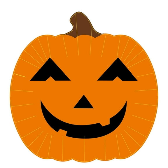 CMrtew 20-Count Halloween Pumpkin Plates Set Compostable Dinnerware with Splash Guards, Hand-Painted Fall Designs for Harvest/Thanksgiving/Birthday Parties