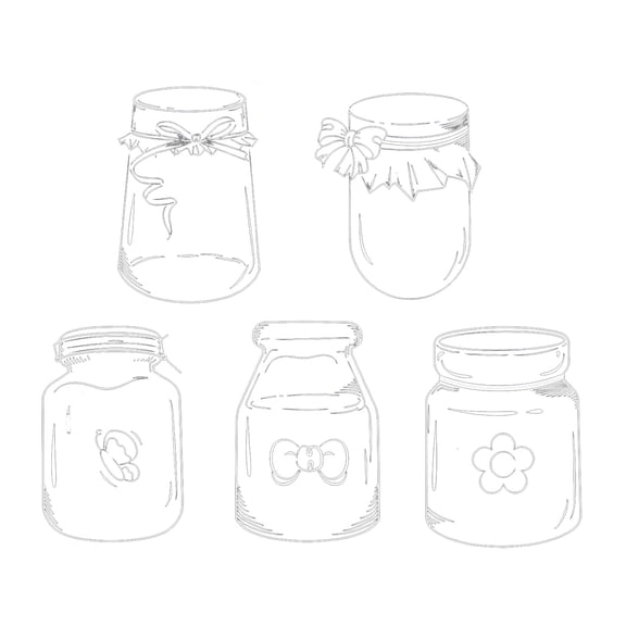 CMrtew 20-Piece DIY Flower Bookmark Set Large Transparent Page Clips with Wishing Bottle Stickers | Handmade Craft Kit for Kids, Scrapbooking & Journaling