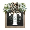 CMrtew 2024 New Last Name Year Round Front Door Wreath Front Door 24
