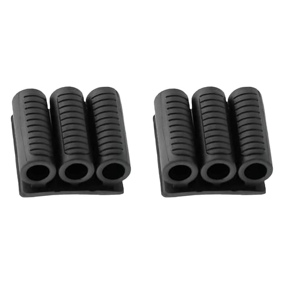 CMrtew 2Pcs Universal Fit Drill Bit Holders for Impact Drivers and Drills, Drill Bit Sleeve Organizer Strong Adhesive Attach to Impact Drivers, Hold 6 Drill Tips on Side of Power Drill