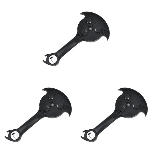 CMrtew 3PCS Can Opener Multifunction,Jar Opener for Weak Hands,Kitchen Beer bottle Opener Portable 3-in-1 Bottle Opener Can Opener Tool Innovative Gadget Get Lid Off Easily (2, BLACK)