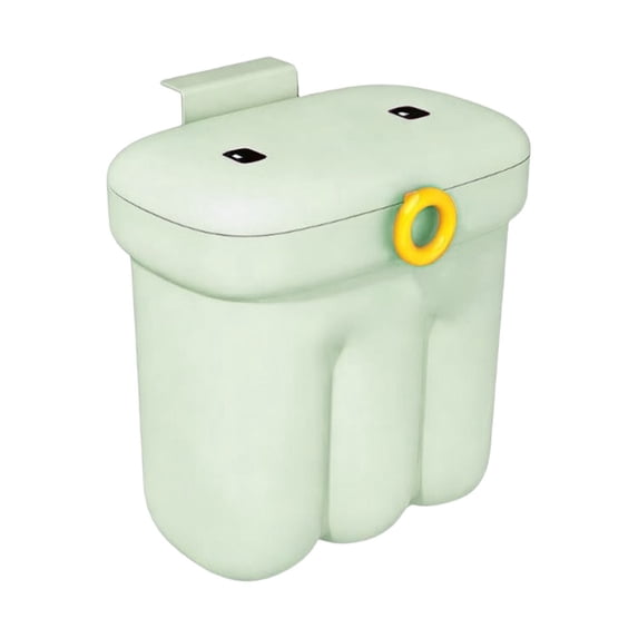 CMrtew 4gal/15L Compost Bin Kitchen for Counter Top or Under Sink, Plastic Hanging Trash Can with Lid, Wall Mounted Garbage Can for Bathroom, Office, RV