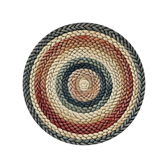 CMrtew 6" Round Woven Table Mats, Cotton Rope Placemats for Kitchen and Dining Table, Farmhouse Wicker Rattan Place Mats for Decor, Non Slip, Heat Resistant Hot Pods