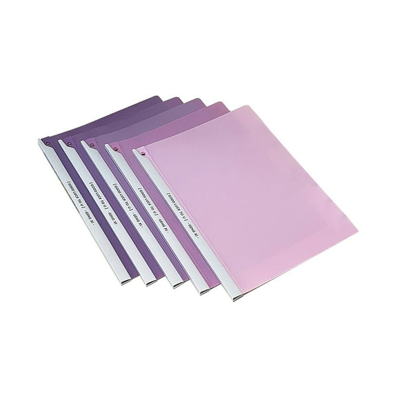 CMrtew A4 Clear Front Report Covers Sliding Bar Plastic Presentation Folders for Resume, School & Office Documents | Letter Size Portfolio Folder | Secure Sliding Clip Design | No Punch Needed