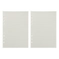 thumbnail image 1 of CMrtew A5 Blank Refill Paper, A5 Loose Leaf Paper 6 Hole Notebook Refills for 6 Ring Refillable Binder Notebook Planner Diary Journals Painting -Blank Pages,90 Sheets/180 Pages, 1 of 2