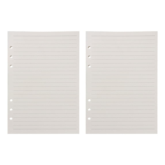 CMrtew A5 Blank Refill Paper, A5 Loose Leaf Paper 6 Hole Notebook Refills for 6 Ring Refillable Binder Notebook Planner Diary Journals Painting -Blank Pages,90 Sheets/180 Pages