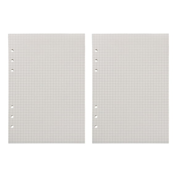 CMrtew A5 Blank Refill Paper, A5 Loose Leaf Paper 6 Hole Notebook Refills for 6 Ring Refillable Binder Notebook Planner Diary Journals Painting -Blank Pages,90 Sheets/180 Pages