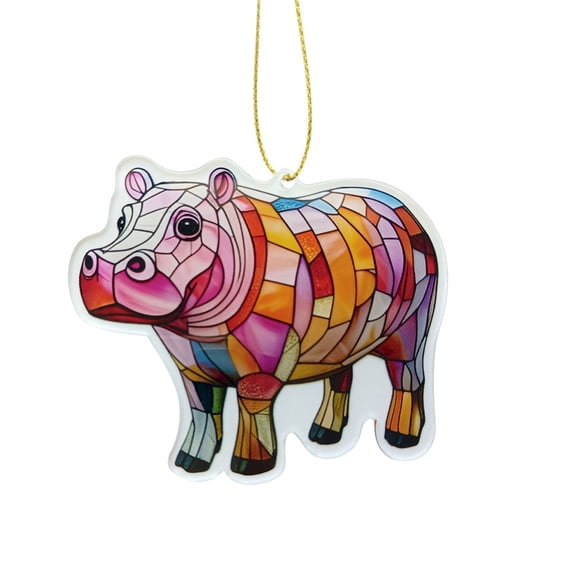 CMrtew Acrylic Dragon Window Hanging Colorful Dragon Ornament for Holiday Home Decor, Colorful Dragon Pattern Hanging Decoration with Vibrant Pattern