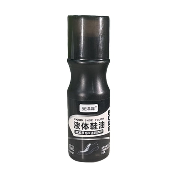 CMrtew Black Liquid Shoe Polish for Leather Shoes & Boots – Instant Shine, Color Restore, Scuff Cover, 3.3 fl oz