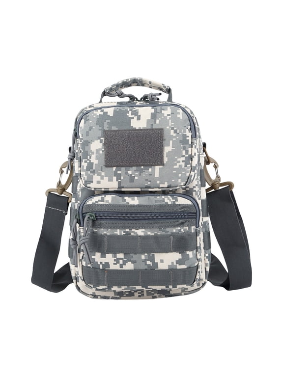 Camo Backpack Tactical Shoulder Sling Bag Small Outdoor Chest Pack for Men Traveling, Trekking, Camping, Rover Sling Daypack