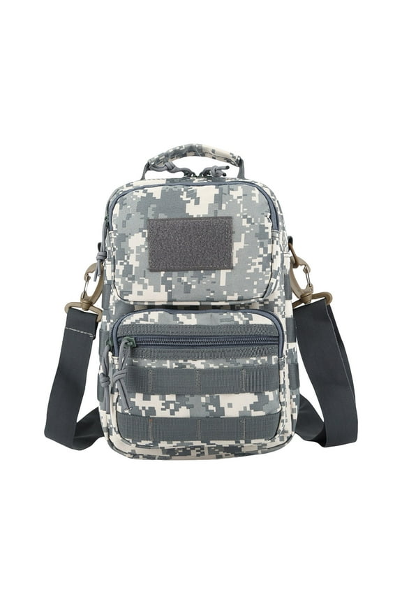 Camo Backpack Tactical Shoulder Sling Bag Small Outdoor Chest Pack for Men Traveling, Trekking, Camping, Rover Sling Daypack